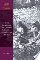 Slavery Surveillance And Genre In Antebellum United States Literature Kelly Ross