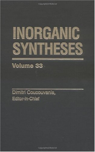 Inorganic Syntheses Vol 33 Dimitri Coucouvanis Ed