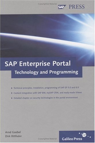 Sap Enterprise Portal Technology And Programming 1st Edition Arnd Goebel Dirk Ritthaler
