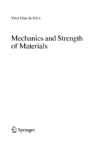 Mechanics And Strength Of Materials Vd Da Silva