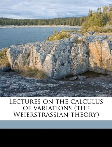 Lectures On The Calculus Of Variations Harris Hancock