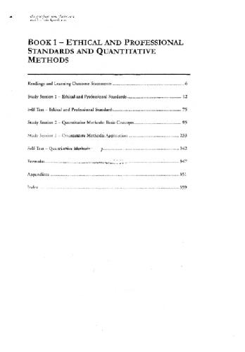 Ethical And Professional Standards And Quantitative Methods Book 1 Schwesernotes 2009 Cfa Exam Level 1 By Kaplan Schweser Schwesernotes Kaplan Schweser