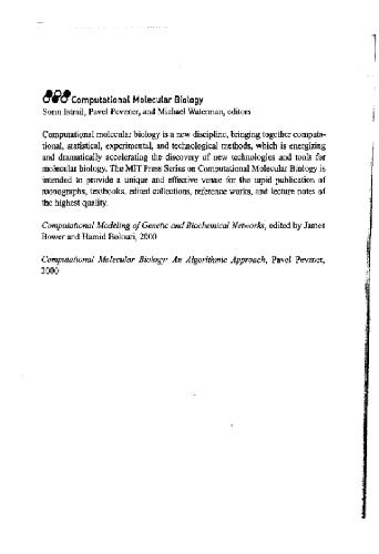 Computational Molecular Biology An Algorithmic Approach Pavel A Pevzner