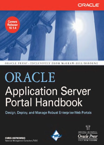 Oracle Application Server Portal Handbook Ostrowski K