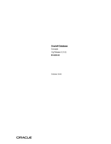 Oracle Database Concepts 10g Release 2 102 B14220