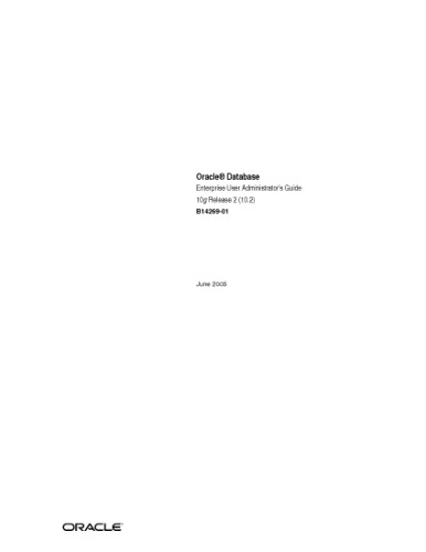 Oracle Database Enterprise User Administrators Guide 10g Release 2 102 B1426901