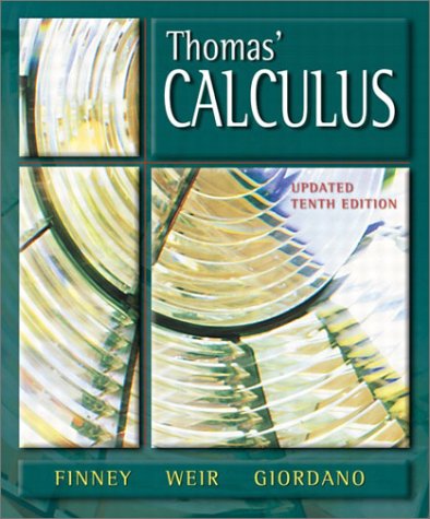 Instructors Solutions Manual Part 1 To Accompany Thomas Calculus Early Transcendentals 10th Edition 10th Edition Scharf J L