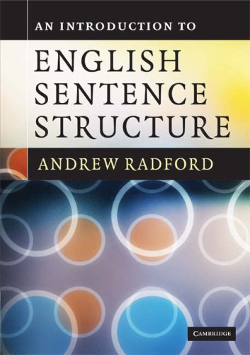 An Introduction To English Sentence Structure 1st Edition Andrew Radford