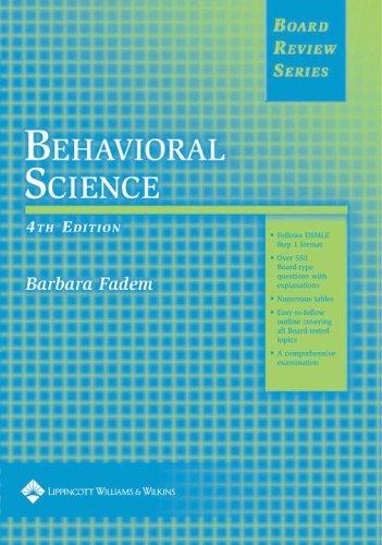Brs Behavioral Science Board Review Series Fourth Barbara Fadem