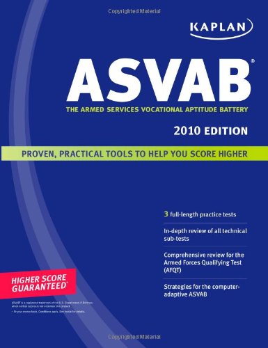 Kaplan Asvab 2010 Edition The Armed Services Vocational Aptitude Battery Kaplan