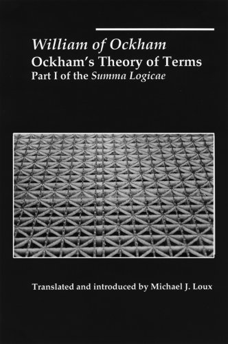 Ockhams Theory Of Terms Part I Of The Summa Logicae 1st Edition William Ockham