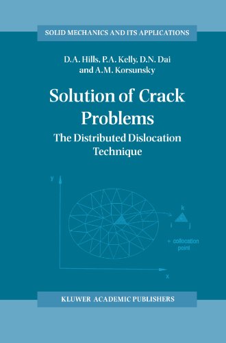 Solution Of Crack Problems The Distributed Dislocation Technique Solid Mechanics And Its Applications Softcover Reprint Of Hardcover 1st Ed 1996 Da Hills