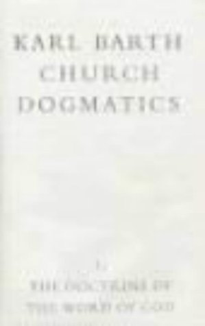 Doctrine Of The Word Of God Prolegomena To Church Dogmatics Vol 1 Part 1 2nd Karl Barth