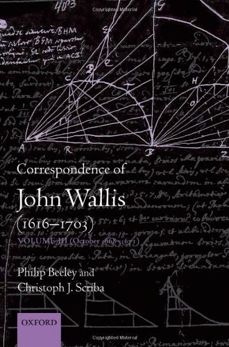 Correspondence Of John Wallis 16161703 October 16681671 Volume Iii Philip Beeley