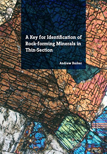 A Key For Identification Of Rockforming Minerals In Thin Section Andrew J Barker