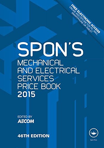 Spons Mechanical And Electrical Services Price Book 2015 1st Edition Aecom