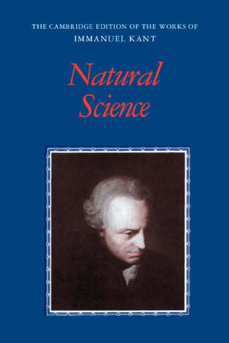 Natural Science 1st Immanuel Kant Eric Watkins Ed