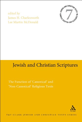 Jewish And Christian Scriptures The Function Of Canonical And Noncanonical Religious Texts James H Charlesworth