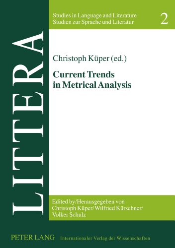 Current Trends In Metrical Analysis Christoph Kper