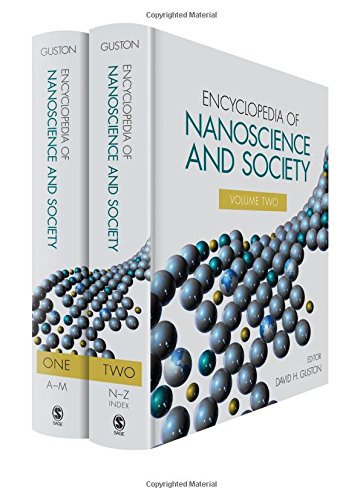 Encyclopedia Of Nanoscience And Society 1 St David H Guston Ed