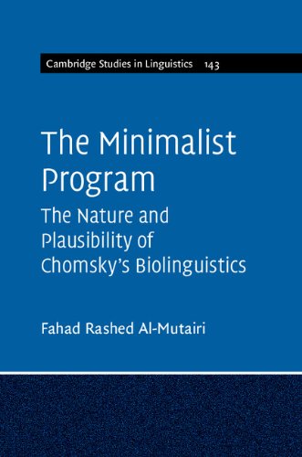 The Minimalist Program The Nature And Plausibility Of Chomskys Biolinguistics Fahad Rashed Almutairi