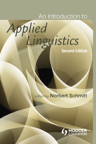 An Introduction To Applied Linguistics 2nd Norbert Schmitt Ed