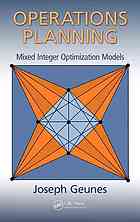 Operations Planning Mixed Integer Optimization Models Joseph Geunes
