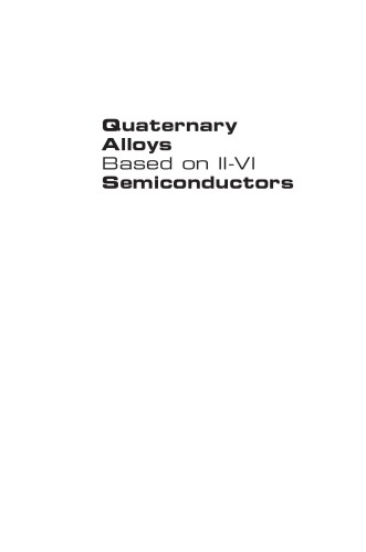 Quaternary Alloys Based On Ii Vi Semiconductors Vasyl Tomashyk
