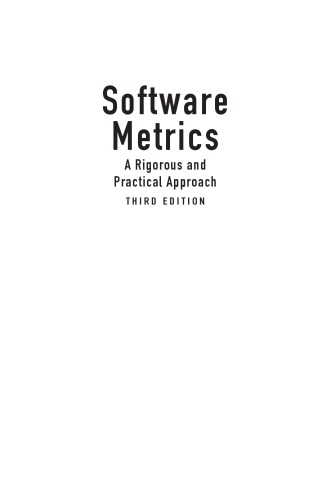 Software Metrics A Rigorous And Practical Approach Third Edition Fenton