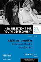 Adolescent Emotions Development Morality And Adaptation Tina Malti