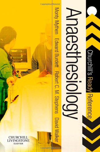 Anaesthesiology 1st Edition Monty Mythen Et Al