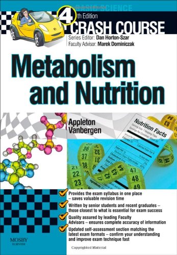 Crash Course Metabolism And Nutrition 4e 4th Edition Amber Appleton