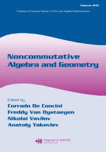 Noncommutative Algebra And Geometry Corrado De Concini