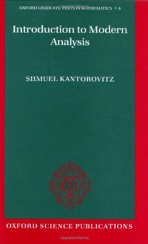Introduction To Modern Analysis Shmuel Kantorovitz