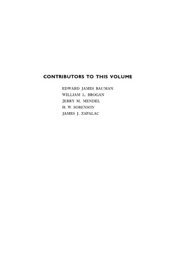 Advances In Control Systems 6 C T Leondes