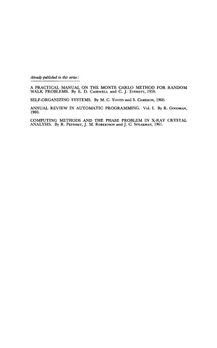 Annual Review In Automatic Programming V2 Richard Goodman