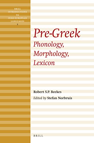 Pregreek Phonology Morphology Lexicon Bilingual Robert S P Beekes