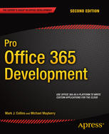 Pro Office 365 Development Second Edition 2nd Edition Mark J Collins