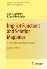 Implicit Functions And Solution Mappings A View From Variational Analysis 2nd Edition Asen L Dontchev