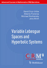 Variable Lebesgue Spaces And Hyperbolic Systems 1st Edition David Cruzuribe