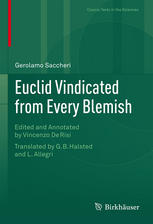 Euclid Vindicated From Every Blemish 1st Edition Gerolamo Saccheri