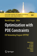 Optimization With Pde Constraints Esf Networking Program Optpde 1st Edition Ronald Hoppe Eds