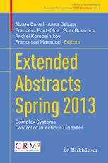 Extended Abstracts Spring 2013 Complex Systems Control Of Infectious Diseases Lvaro Corral