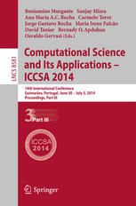 Computational Science And Its Applications Iccsa 2014 14th International Conference Guimares Portugal June 30 July 3 2014 Proceedings Part Iii 1st Edition Beniamino Murgante