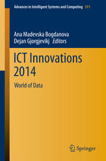 Ict Innovations 2014 World Of Data 1st Edition Ana Madevska Bogdanova