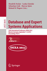 Database And Expert Systems Applications 25th International Conference Dexa 2014 Munich Germany September 14 2014 Proceedings Part Ii 1st Edition Hendrik Decker