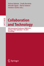 Collaboration And Technology 20th International Conference Criwg 2014 Santiago Chile September 710 2014 Proceedings 1st Edition Nelson Baloian