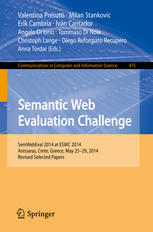 Semantic Web Evaluation Challenge Semwebeval 2014 At Eswc 2014 Anissaras Crete Greece May 2529 2014 Revised Selected Papers 1st Edition Valentina Presutti