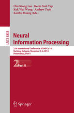Neural Information Processing 21st International Conference Iconip 2014 Kuching Malaysia November 36 2014 Proceedings Part Ii 1st Edition Chu Kiong Loo