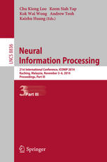 Neural Information Processing 21st International Conference Iconip 2014 Kuching Malaysia November 36 2014 Proceedings Part Iii 1st Edition Chu Kiong Loo